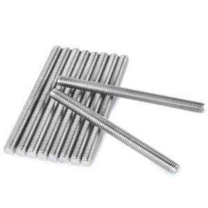 304 Stainless Steel Fully Threaded Rod Bar Studs Silver Tone