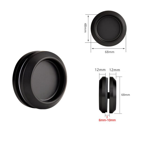 Round Sliding Glass Door Handle, 304 Stainless Steel Back-to-Back Bathroom Door Handles Pull Knob with Screw for Shower Balcony Office Sliding Doors - Image 3