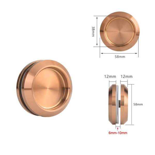 Round Sliding Glass Door Handle, 304 Stainless Steel Back-to-Back Bathroom Door Handles Pull Knob with Screw for Shower Balcony Office Sliding Doors - Image 8