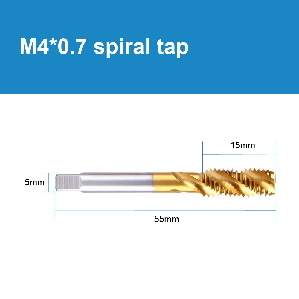 M4 Metric Thread Tap Set,HSS 6542 Metric Machine Taps,for Automotive, CNC, and General-Purpose Industrial Tapping - Image 2
