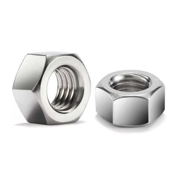 M10 x 1.5mm Hex Nuts 20Pcs 304 Stainless Steel, Metric Nuts Fasteners,Full Thread, Hex Drive