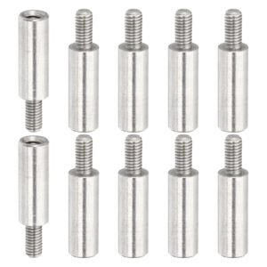 Stainless Steel Standoff Extension Posts Screws,10pcs M4 Metric Male Female Thread Adapters Spacer for PCB,Quadcopter Drone,Computer & Circuit Board Assortment Kit