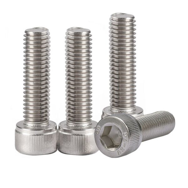 Socket Head Cap Screws, Allen Hex Drive, Stainless Steel 304, Full Thread, Bright Finish 10#-24