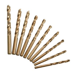 M35 HSS,5% Cobalt Metric Drill Bits,Straight Shank Twist Drill Bit for Hard Metal, Stainless Steel, Cast Iron and Wooden Plastics