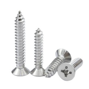 Wood Screws Set ST2.2,304 Stainless Steel Phillips Countersunk Sheet Metal Self Tapping Screw,Rust-Proof, High Strength, for Metal, Wood & Outdoor Projects