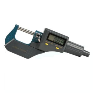 Digital Micrometer, Inch/Metric, 0-25mm Range, 0.001mm Resolution, +/-0.002 Accuracy Thickness Measuring Tools for Mechanics Calipers, Machinist Micrometer